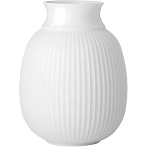 Curve Vase H17.5 Hvid Porcelæn Lyngby Porcelæn White WHITE H17.5CM