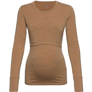 Merino Wool L/S Top Boob Brown BROWN MELANGE M,L,XL