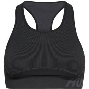 Hmlte Christel Seamless Sports Top Hummel Black BLACK/ASPHALT MELANGE XS,S,M,L