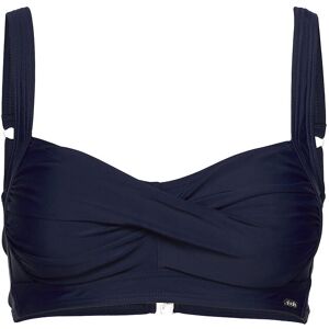 Capri,Twisted Soft Bra Abecita Blue NAVY D/E x 90