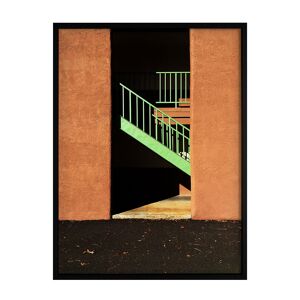 Poster Staircase In Sunlight Democratic Gallery Patterned ORANGE 45X60