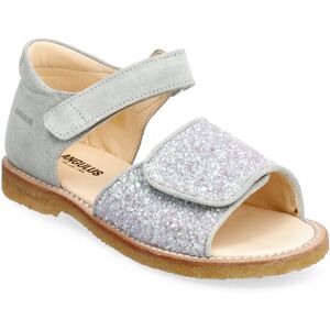 Sandals - Flat - Open Toe - Clo ANGULUS 1140/2697 MINT/MINT GLITTER 28 x 18.60,29 x 19.20,30 x 19.80,32 x 21.00,33 x 21.70,34 x 22.30