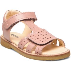 Sandals - Flat ANGULUS Pink 1470 DARK PEACH 27 x 17.90,28 x 18.60,29 x 19.20,30 x 19.80,31 x 20.40,32 x 21.00,33 x 21.70,34 x 22.30