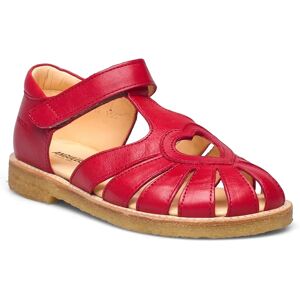 Sandals - Flat - Closed Toe - ANGULUS Red 1412 RED 24 x 15.70,30 x 19.80