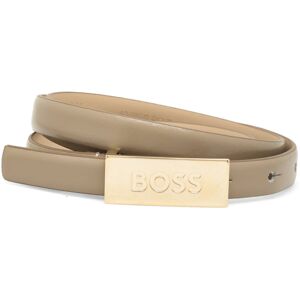 Amber Belt 1,5Cm BOSS Beige DARK BEIGE 70,75,80,85,90,95,100