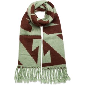 D1. Quadrat Logo Mohair Scarf GANT Green COCOA BEAN ONE SIZE