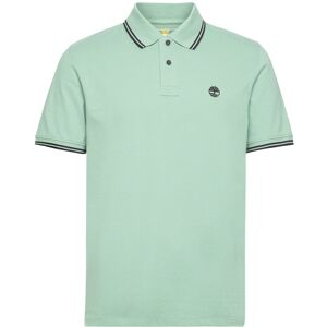 Millers River Tipped Pique Short Sleeve Polo Granite Green Timberland Green GRANITE GREEN S,M,L,XL,XXL