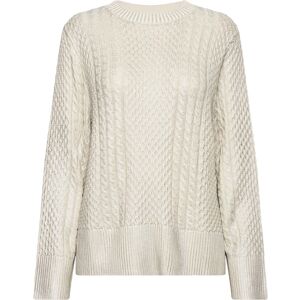 Lune Cable Knitted Metallic Sweater By Malina Silver SILVER XS,M,L