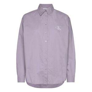 Monologo Relaxed Shirt Calvin Klein Jeans Purple LAVENDER AURA M,L