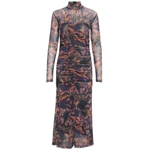 Ewagz P Long Dress Gestuz Blue ORANGE FLAME XS,S,M,L,XL