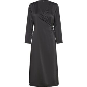 Onlthalia L/S Wrap Midi Dress Bf Ptm ONLY Black BLACK XS,S,M,L,XL