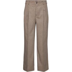 D2. Pleated Checked Suit Pant GANT Beige DRY SAND 50,52,56