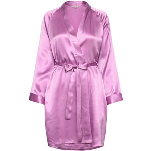 Pure Silk - Short Kimono Lady Avenue Pink SMOKY GRAPE XS,S,M,L,XL