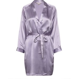 Pure Silk - Short Kimono Lady Avenue Purple WISTERIA S,M,L,XL