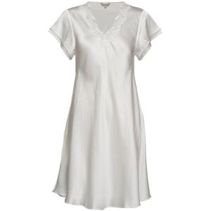 Pure Silk - Nightgown W.lace, Short Lady Avenue Cream OFF-WHITE M