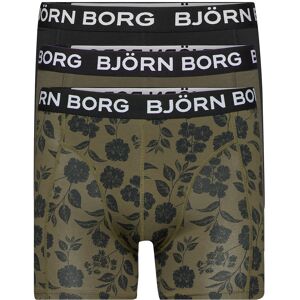 Cotton Stretch Boxer 3P Björn Borg Green CAMO S,M,L,XL