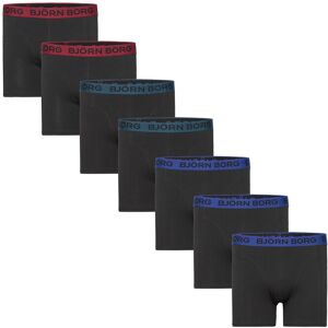 Cotton Stretch Boxer 7P Björn Borg Black MULTIPACK 1 S,M,L