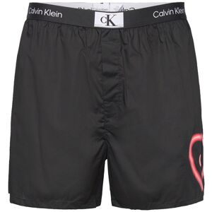 Boxer Trad Calvin Klein Black BK- NEON HRT GRAPHIC_POPPY RED S,L