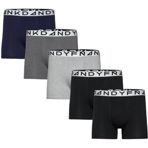 Bo.5P Reverse Boxer Frank Dandy Black BLACK/DK GREY/BLUE/GREY S,M,L,XL,XXL