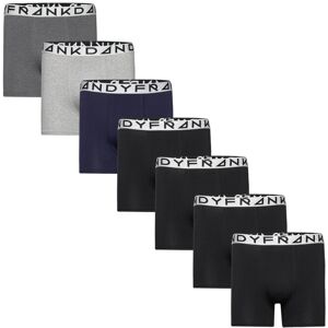 Bo.7P Reverse Boxer Frank Dandy Black BLACK/DK GREY/BLUE/GREY S,M,L,XL,XXL