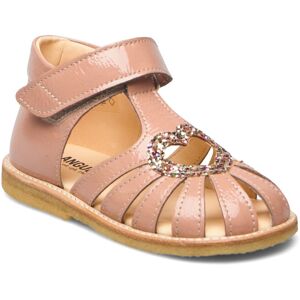 Sandals - Flat - Closed Toe - ANGULUS Beige 1305/2488 DARK PEACH/MULTI GLI 20 x 12.70