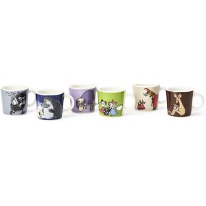 Moomin Minimug Set 6 Pcs 2Nd Classics Arabia Patterned WHITE ONE SIZE