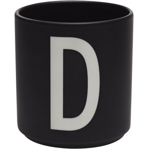 Black Porcelain Cups A-Z Design Letters Black BLACK 250ML