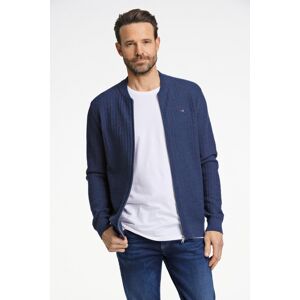 Bison Struktureret Strik Cardigan I Blå Til Herre Blå XL Bison Struktureret Strik Cardigan I Blå Til Herre Blå XL