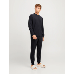 JACK & JONES Jack And Jones Herresæt Til Lounge Med Sweater Og Sweatpant - Sort Sort XL JACK & JONES Jack And Jones Herresæt Til Lounge Med Sweater Og Sweatpant - Sort Sort XL