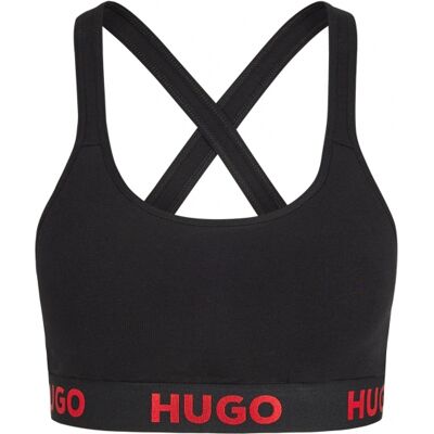 Hugo Sort Sports-Bh I Økologisk Bomuld Til Kvinder – Outlet Sort XS Hugo Sort Sports-Bh I Økologisk Bomuld Til Kvinder – Outlet Sort XS