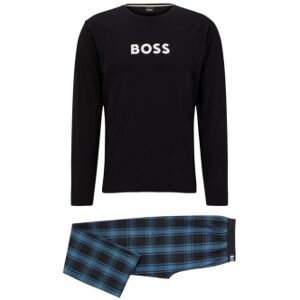 Boss Pyjamassæt I Sort & Mørkeblå Til Herre. S