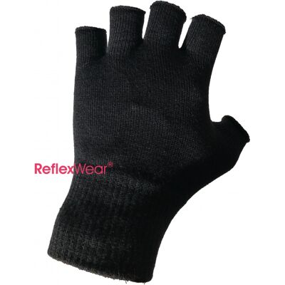 ReflexWear® Reflexwear Fingerløse Celliant Handsker Sort Unisex Sort S ReflexWear® Reflexwear Fingerløse Celliant Handsker Sort Unisex Sort S