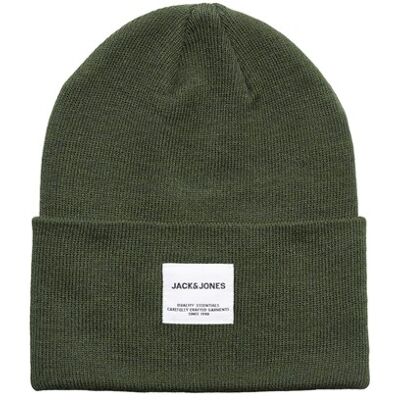 Jack & Jones Mørkegrøn Strikhue Med Opsmøget Kant Til Herre Mørkegrøn Jack & Jones Mørkegrøn Strikhue Med Opsmøget Kant Til Herre Mørkegrøn