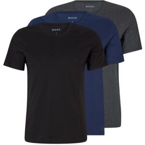 Boss 3pak T-Shirts Med Økologisk Bomuld I Sort, Mørkeblå Og Grå Til Herre. M Boss 3pak T-Shirts Med Økologisk Bomuld I Sort, Mørkeblå Og Grå Til Herre. M