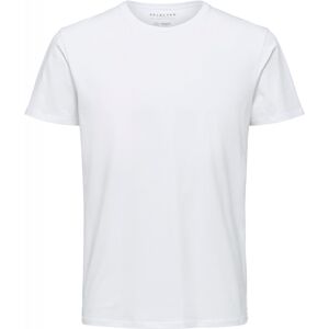 Selected T-Shirt Med Økologisk Bomuld I Bright White Til Herre Bright White M Selected T-Shirt Med Økologisk Bomuld I Bright White Til Herre Bright White M