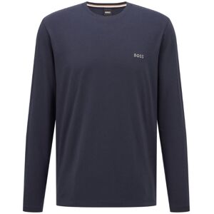 Boss Langærmet T-Shirt Lavet Af Økologisk Bomuld I Mørkeblå Til Herre. Navy L Boss Langærmet T-Shirt Lavet Af Økologisk Bomuld I Mørkeblå Til Herre. Navy L