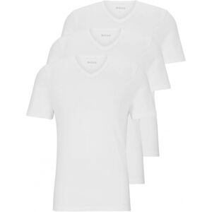 Boss 3pak T-Shirts Med V-Hals I Hvid Til Herre Hvid XXL Boss 3pak T-Shirts Med V-Hals I Hvid Til Herre Hvid XXL