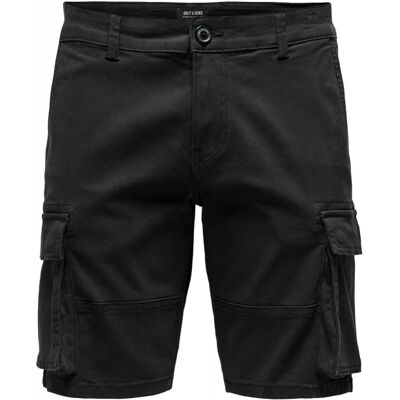 Only & Sons Cargo Shorts I Sort Til Herre Sort XL Only & Sons Cargo Shorts I Sort Til Herre Sort XL
