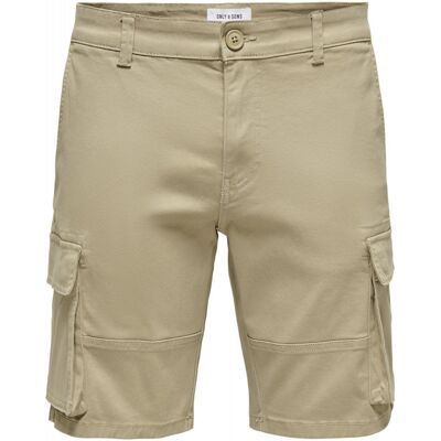 Only & Sons Cargo Shorts I Beige Til Herre Beige L Only & Sons Cargo Shorts I Beige Til Herre Beige L