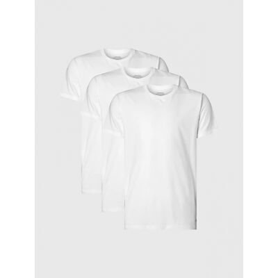 Calvin Klein 3pak T-Shirt I Hvid Til Herre – Regular Fit Hvid M Calvin Klein 3pak T-Shirt I Hvid Til Herre – Regular Fit Hvid M