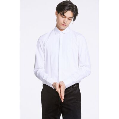 Lindbergh Hvid Tuxedo-Skjorte Til Herre - Outlet XL Lindbergh Hvid Tuxedo-Skjorte Til Herre - Outlet XL