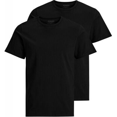Jack & Jones T-Shirts 2-Pak Sort Med Rund Hals Til Herre Sort S Jack & Jones T-Shirts 2-Pak Sort Med Rund Hals Til Herre Sort S