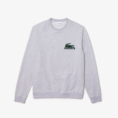 Lacoste Sweatshirt I Grå Til Herre - Outlet Grå L Lacoste Sweatshirt I Grå Til Herre - Outlet Grå L