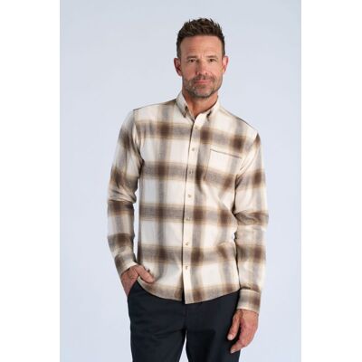 Bison Regular Fit Ternet Langærmet Skjorte I Offwhite Til Herre Hvid XL Bison Regular Fit Ternet Langærmet Skjorte I Offwhite Til Herre Hvid XL