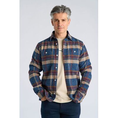 Bison Regular Fit Ternet Langærmet Overshirt I Navy Til Herre Navy L Bison Regular Fit Ternet Langærmet Overshirt I Navy Til Herre Navy L