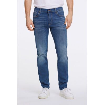 Lindbergh Tapered Fit Superflex Jeans I Blå (Original Blue) Til Herre Blå 33/32 Lindbergh Tapered Fit Superflex Jeans I Blå (Original Blue) Til Herre Blå 33/32