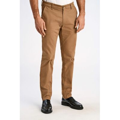 Lindbergh Tapered Fit Superflex Chinos I Mørk Sand Til Herre Beige 31/32 Lindbergh Tapered Fit Superflex Chinos I Mørk Sand Til Herre Beige 31/32