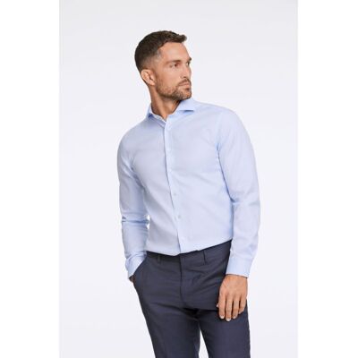 Lindbergh Slim Fit Langærmet Teknisk Skjorte I Lyseblå Til Herre – Model 30-242130s Blå L Lindbergh Slim Fit Langærmet Teknisk Skjorte I Lyseblå Til Herre – Model 30-242130s Blå L