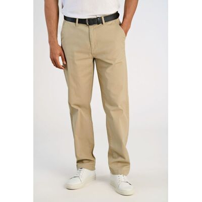 Lindbergh Relaxed Loose Fit Superflex Chinos Med Bælte I Sand Til Herre Beige 31/30 Lindbergh Relaxed Loose Fit Superflex Chinos Med Bælte I Sand Til Herre Beige 31/30