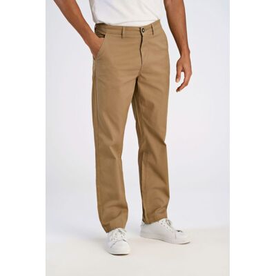 Lindbergh Relaxed Loose Fit Superflex Chinos I Mørk Sand Til Herre Beige 36/30 Lindbergh Relaxed Loose Fit Superflex Chinos I Mørk Sand Til Herre Beige 36/30